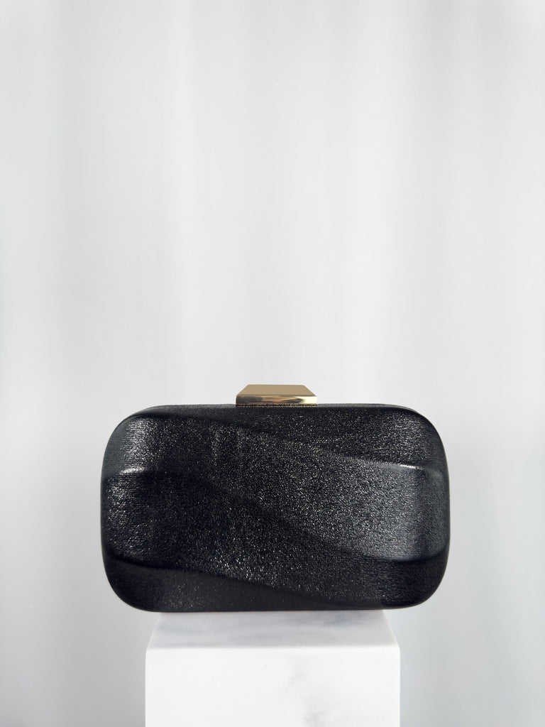 Wave Clutch Bag - Black