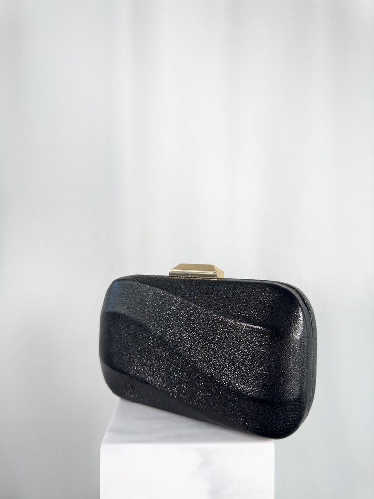 Wave Clutch Bag - Black