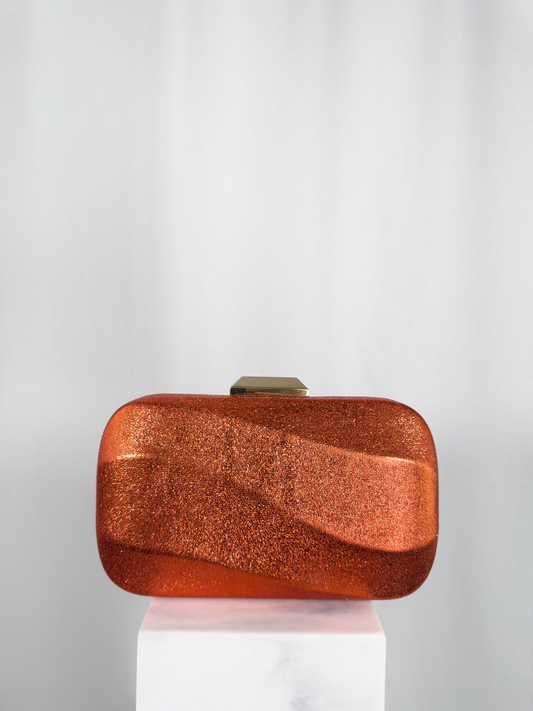Wave Clutch Bag - Orange