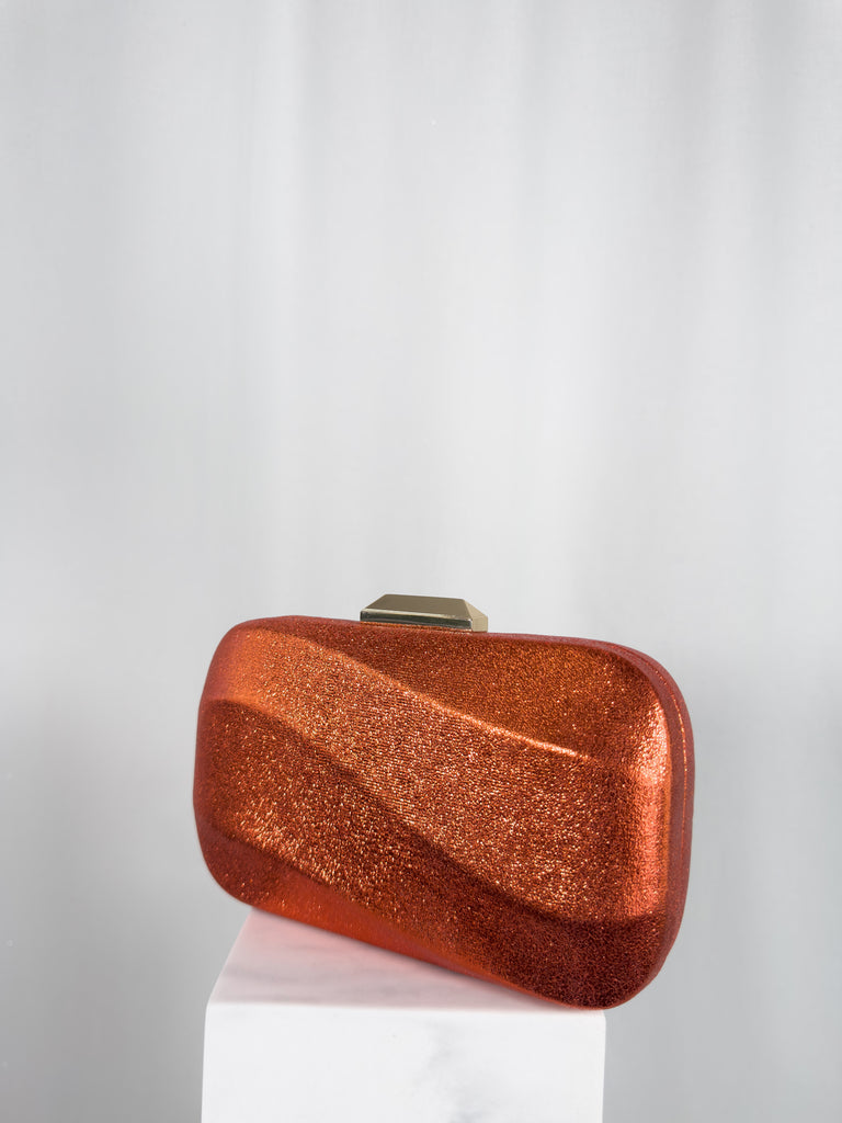 Wave Clutch Bag - Orange
