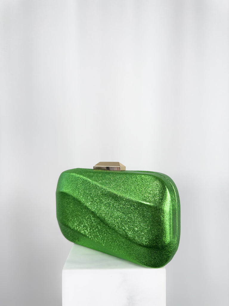 Wave Clutch Bag - Green