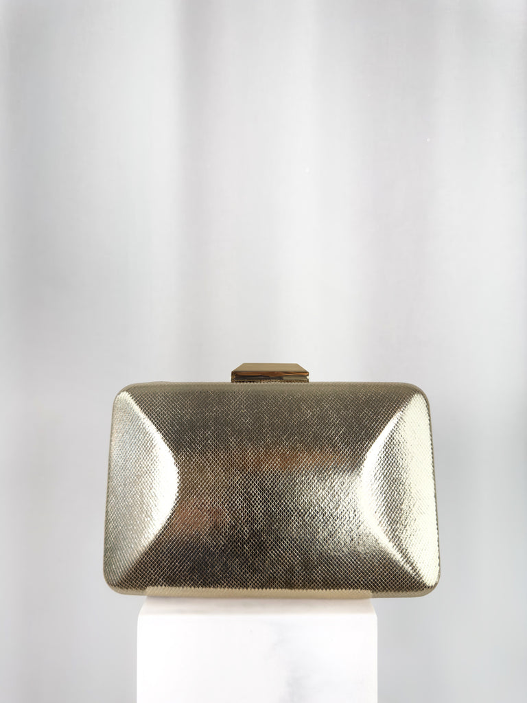 Metallic Clutch Bag - Gold