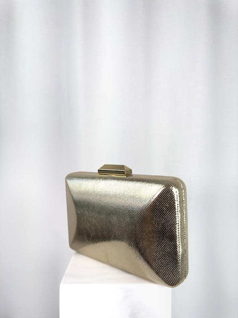Metallic Clutch Bag - Gold