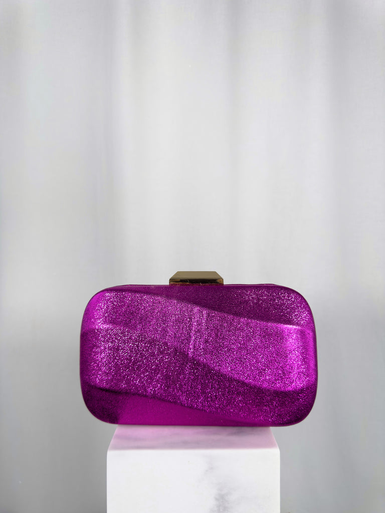 Wave Clutch Bag - Fuchsia