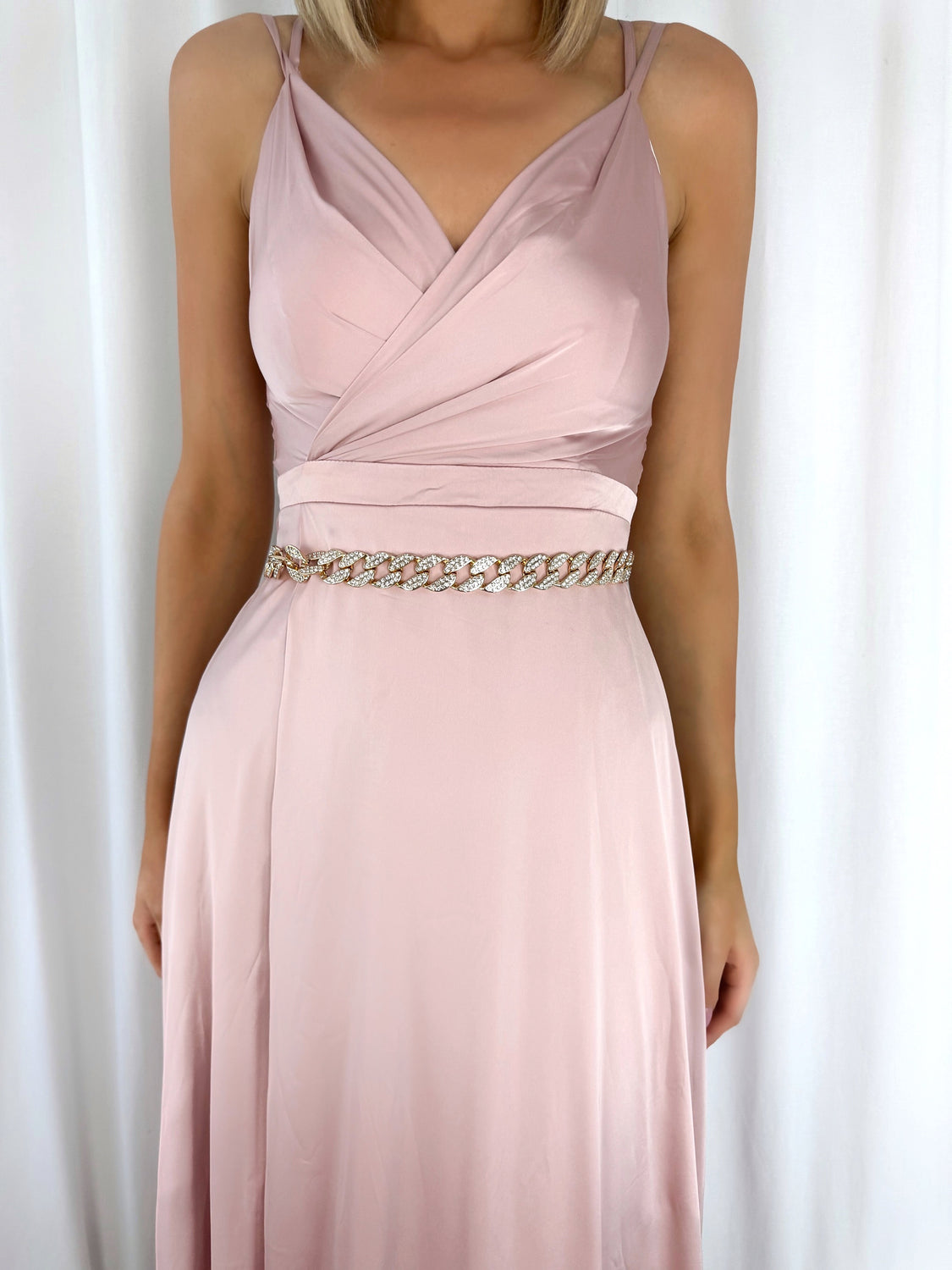 Eva Gold Chain Belt with Stones